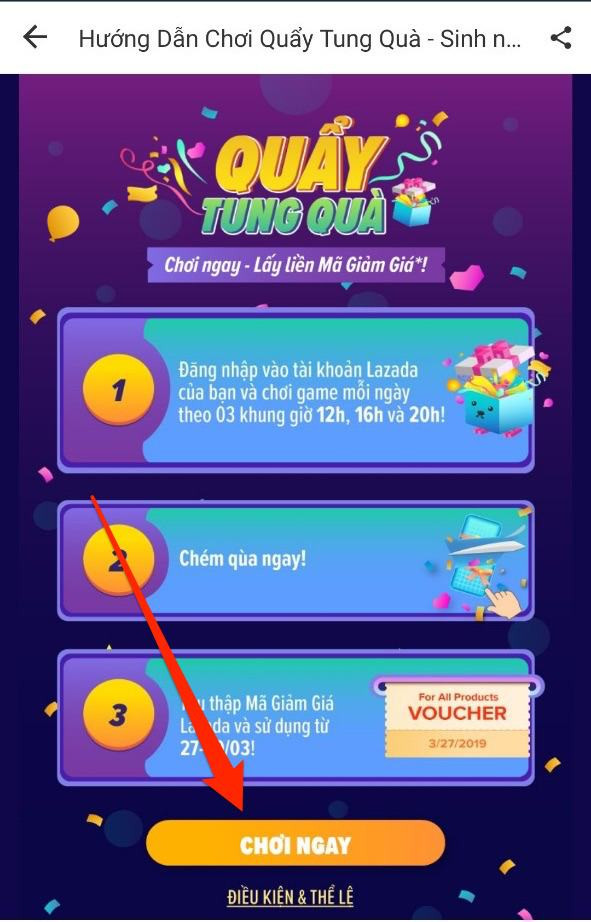 Hướng dẫn chơi LazGame săn mã giảm giá