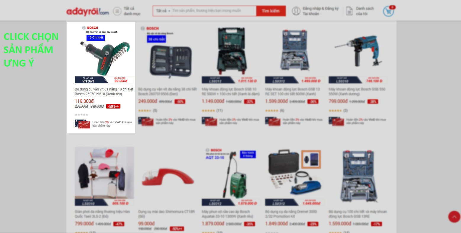Alt: So sánh giá sản phẩm từ các nhà cung cấp khác nhau trên Adayroi để chọn được mức giá tốt nhất.