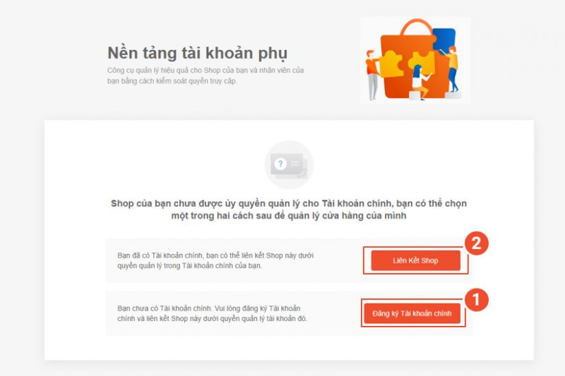 alt text: Giao diện nền tảng tài khoản phụ Shopee