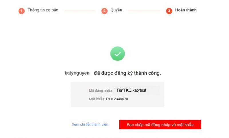 alt text: Sao chép thông tin đăng nhập tài khoản phụ Shopee