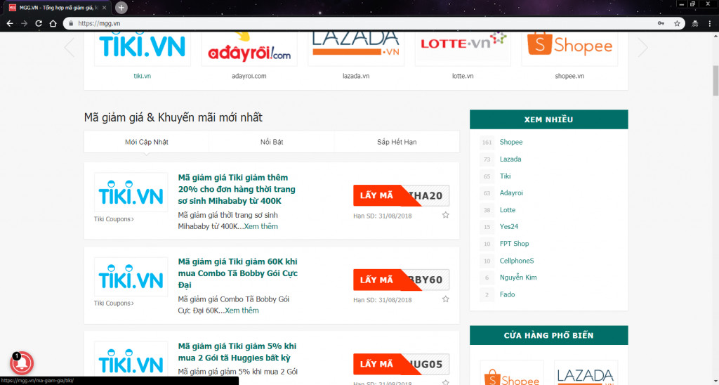 Cách nhập mã giảm giá Shopee tổng hợp mã giảm giá Shopee trên MGG.VN