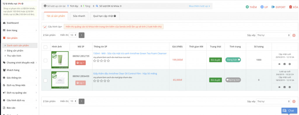 Chỉnh sửa sản phẩm