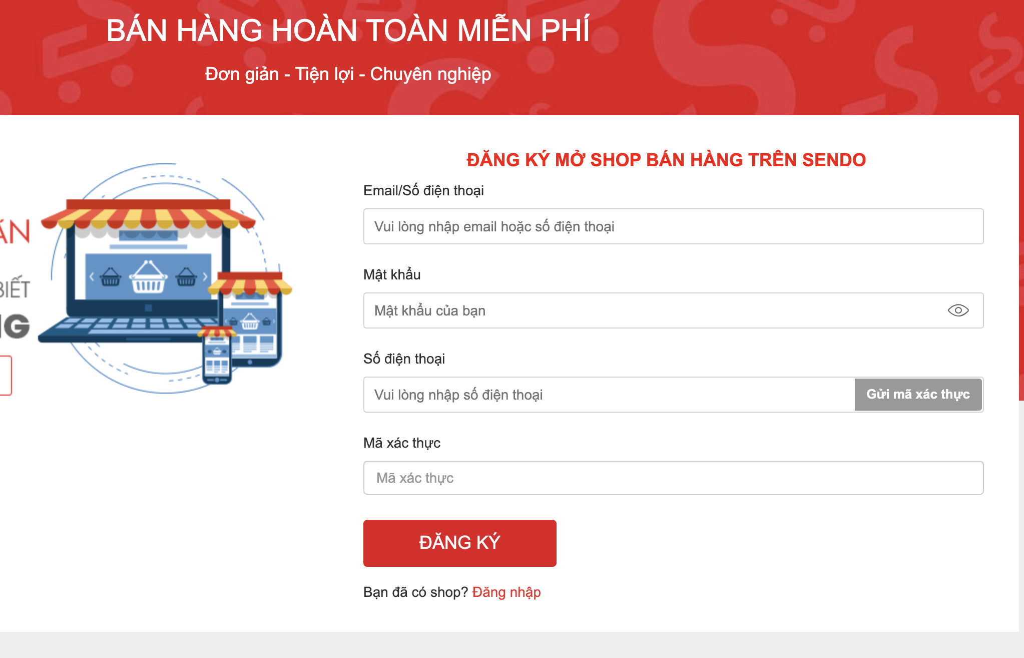 Hướng dẫn bán hàng trên Sendo đầy đủ và đơn giản 01/2025
