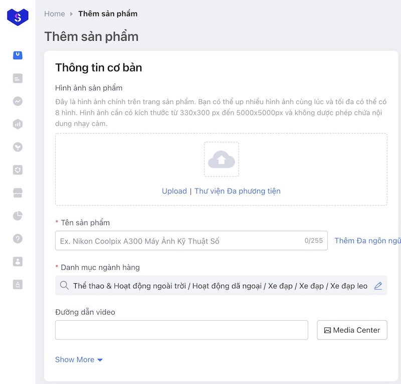 Đăng sản phẩm bước 1
