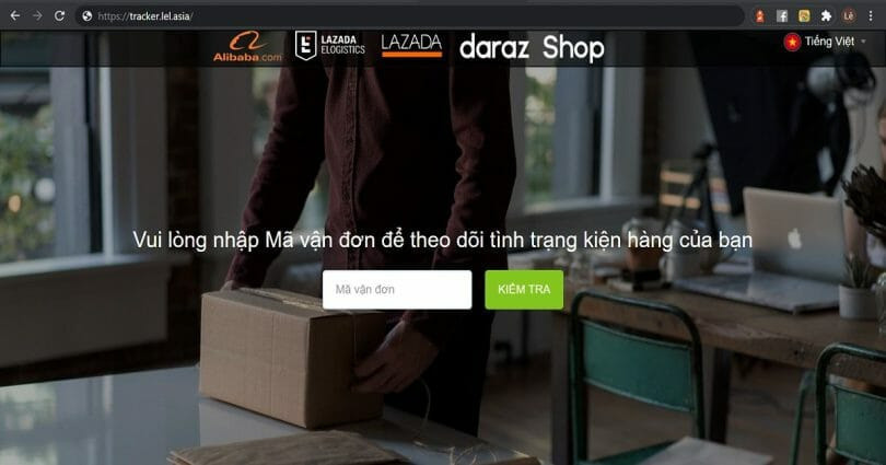 Giao diện trang web LEX VN