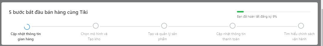 Hướng dẫn bán hàng Tiki, 5 bước đăng ký gian hàng