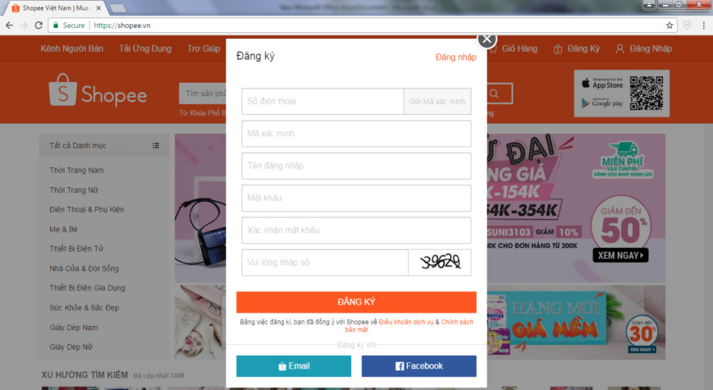 Hướng dẫn cách đăng ký bán hàng trên Shopee chi tiết cho người mới bắt đầu đăng ký điền đầy đủ thông tin