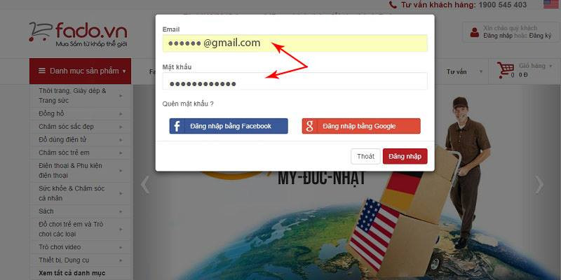 Hướng dẫn mua hàng order trên Fado đầy đủ chi tiết nhất