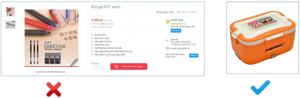 Hướng dẫn Tiki cách đăng hình ảnh