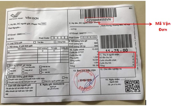 Kiểm tra thông tin vận chuyển của đơn hàng đổi trả Shopee