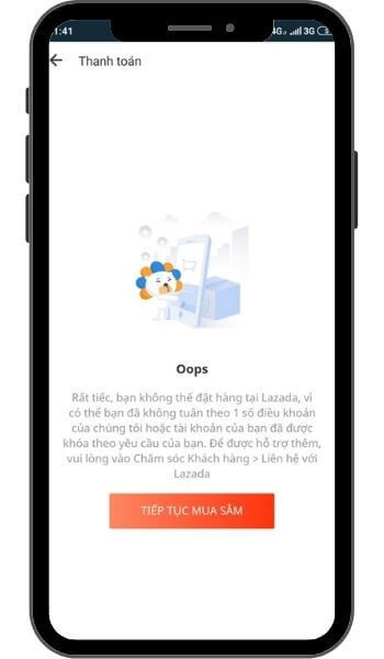 Tài khoản Lazada bị khoá. Vì sao tải khoản tôi bị khoá?