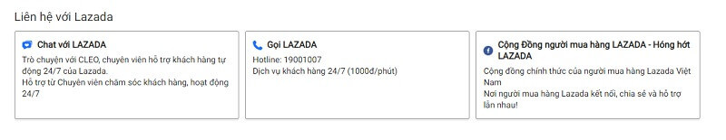 Liên hệ với Lazada