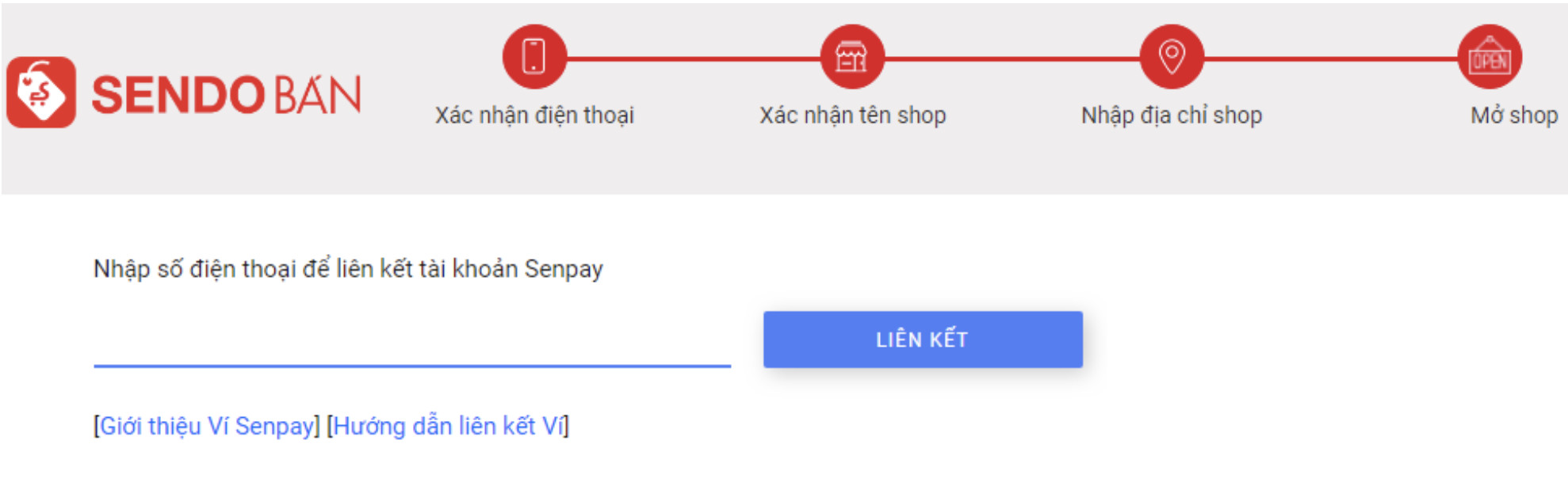 Liên kết ví Senpay