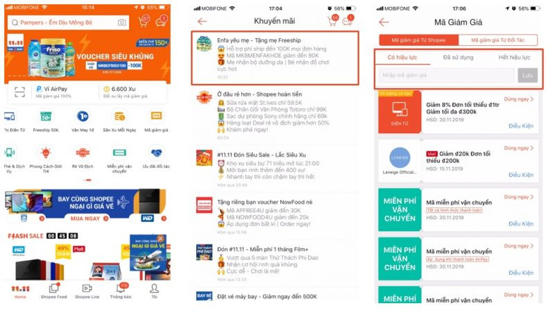 Lưu mã giảm giá Shopee thủ công