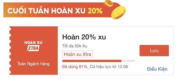 Lưu mã giảm giá Shopee