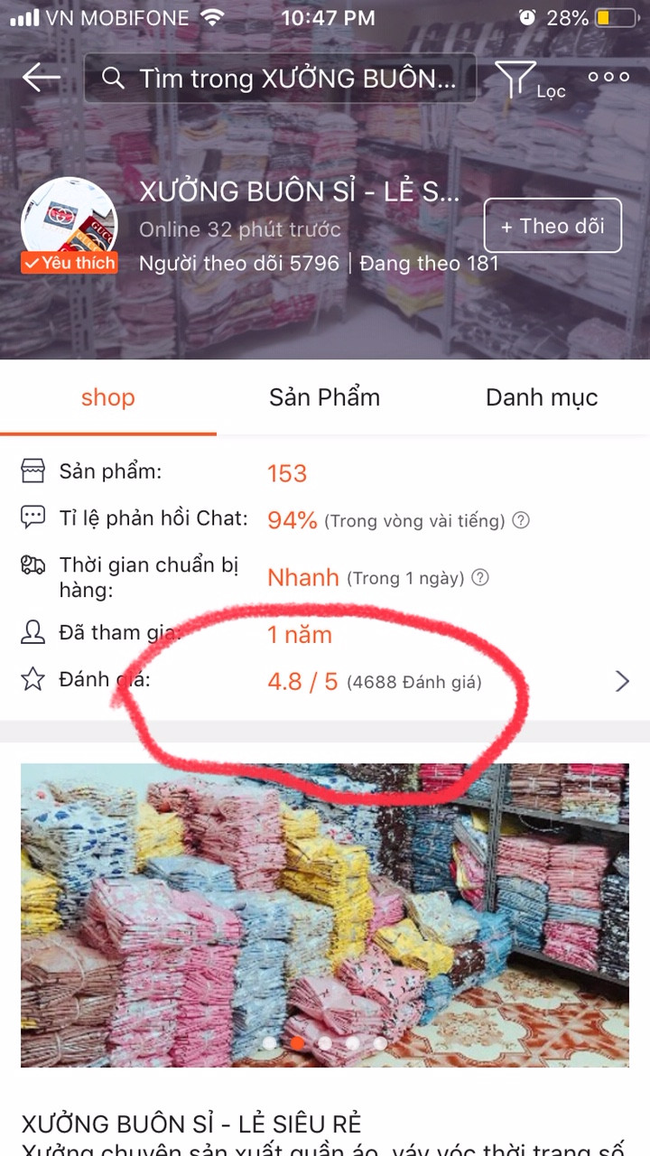 Mẹo mua sắm trên Shopee kiểm tra đánh giá Shop