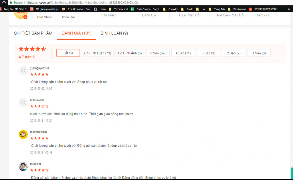 Mua hàng shopee đánh giá sản phẩm từ người dùng