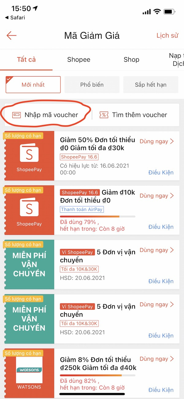 Nhập mã giảm giá Shopee ở đâu? Link nhập mã Shopee?