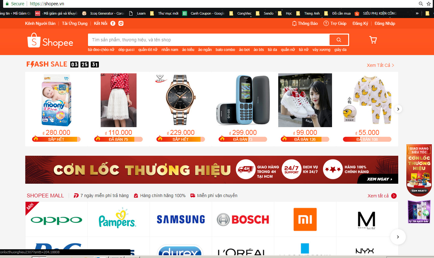 Tìm kiếm sản phẩm theo flash sale