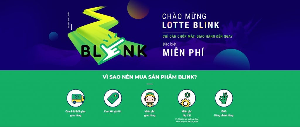 Lotte Blink là gì? Giao hàng nhanh trong nháy mắt TMĐT Lotte.vn có gì hay
