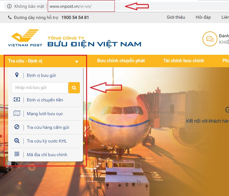 Ví dụ tra cứu thông tin đổi trả đơn hàng